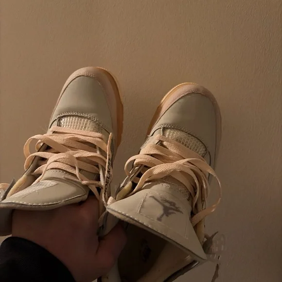 Jordan Cream and Tan Sneakers